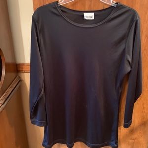 De Rothschild long sleeved fancy black shirt .